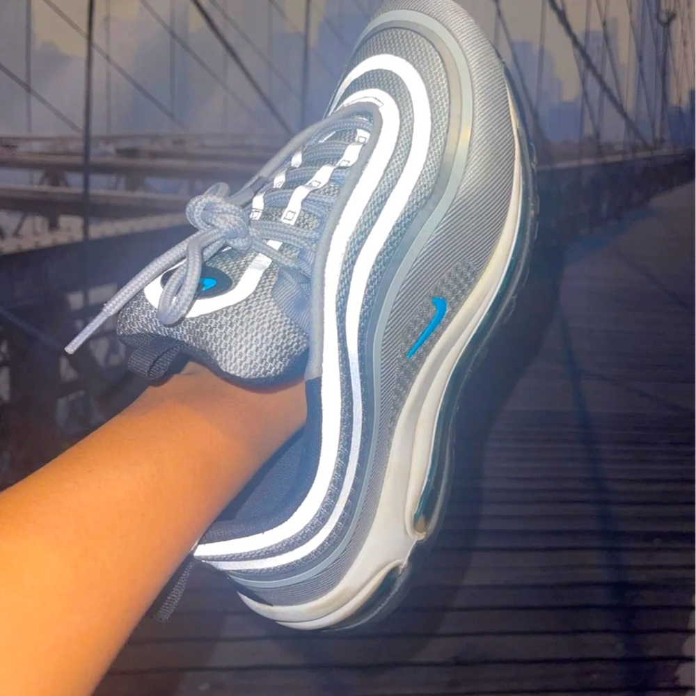 Airmax 97 size 8.5 women’s 7 mens grey reflective